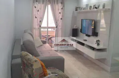 Apartamento com 3 dormitórios à venda, 65 m² por r$ 370.000,00 - vila camilópolis - santo andré/sp
