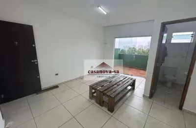 Sala para alugar, 18 m² por r$ 1.010,00/mês - vila apiaí - santo andré/sp