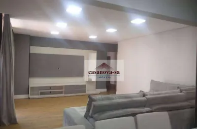 Apartamento com 3 dormitórios para alugar, 175 m² por r$ 8.300,00/mês - jardim - santo andré/sp