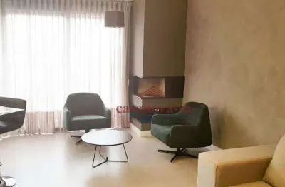 Apartamento duplex com 1 dormitório para alugar, 94 m² por r$ 6.350,00/mês - jardim - santo andré/sp