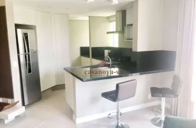 Apartamento Duplex com 1 dormitório para alugar, 94 m² por R$ 6.350,00/mês - Jardim - Santo André/SP