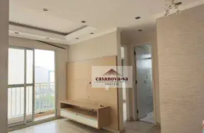 Apartamento com 2 dormitórios para alugar, 51 m² por r$ 2.200/mês - vila homero thon - santo andré/sp