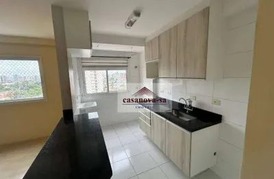 Apartamento com 2 dormitórios para alugar, 58 m² por r$ 2.300/mês - vila valparaíso - santo andré/sp