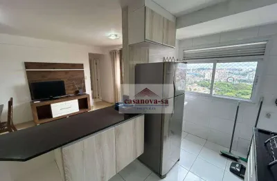 Apartamento com 2 dormitórios para alugar, 58 m² por r$ 2.500/mês - vila valparaíso - santo andré/sp