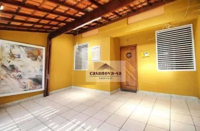 Sobrado com 3 dormitórios, 123 m² - venda por R$ 585.000,00 ou aluguel por R$ 3.550,00/mês - Campestre - Santo André/SP