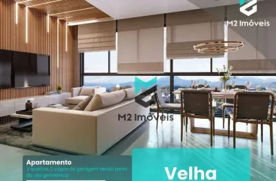 Apartamento com 3 dormitórios à venda, 110 m² - velha - blumenau/sc