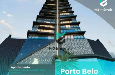 Apartamento com 3 dormitórios à venda, 155 m²  - perequê - porto belo/sc