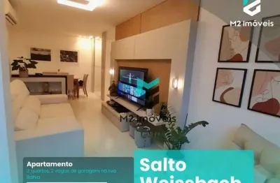 Apartamento com 3 dormitórios à venda, 85 m² por r$ 490.000,00 - salto weissbach - blumenau/sc