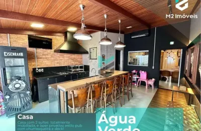 Casa com 2 suítes e pub à venda, 110 m²  - água verde - blumenau/sc