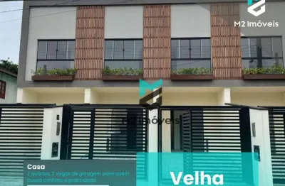Casa com 2 dormitórios à venda, 86 m²  - velha - blumenau/sc