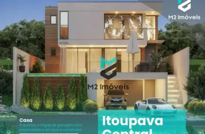 Ecanto, elegância e o conforto nessa residência com 4 suítes, sendo uma master na itoupava central - blumenau/sc