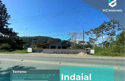Amplo terreno em localização estratégica entre blumenau e indaial
