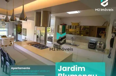 Apartamento alto padrão com 149 m² - 3 suítes - jardim blumenau - blumenau/sc