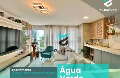 Apartamento de 3 quartos com 2 vagas individuais + box totalmente mobiliado e equipado no bairro água verde