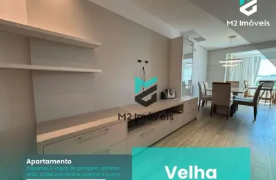 Apartamento 2 quartos (1suíte), 2 vagas de garagem no bairro velha!