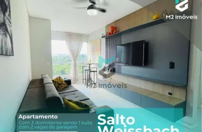 Apartamento com 3 dormitórios à venda, 85 m² por r$ 510.000,00 - salto weissbach - blumenau/sc