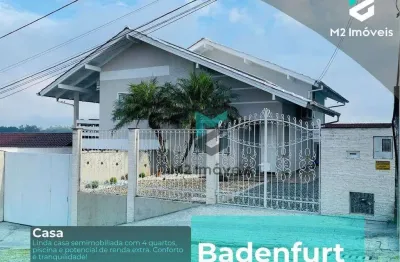 Casa com 4 dormitórios à venda, 188 m² por r$ 999.000,00 - badenfurt - blumenau/sc