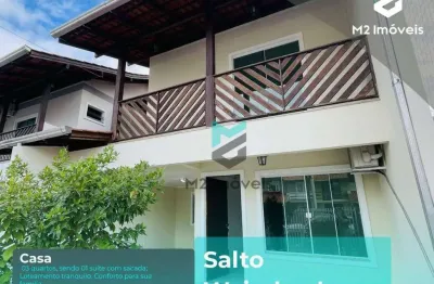 Casa com 3 dormitórios, 1 suíte à venda, 124 m²  - salto weissbach - blumenau/sc