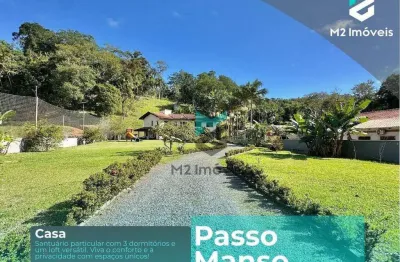 Casa com 4 dormitórios e 2 suítes à venda, 281 m² e terreno com 4.950 m² - passo manso - blumenau/sc