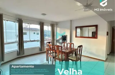 Apartamento com 2 dormitórios sendo 1 suíte à venda, 70 m² - velha - blumenau/sc