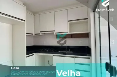 Casa nova semimobiliada com 2 dormitórios à venda, 69 m²  - velha - blumenau/sc