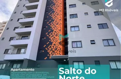 Apartamento de dois dormitórios com vista para área verde e sol da manhã