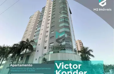 Excelente apartamento de alto padrão com 3 suítes sendo 1 master com hidromassagem no edifício la maison.