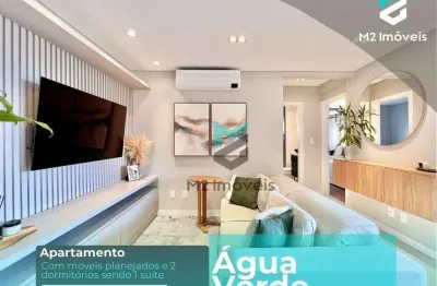 Apartamento com 2 dormitórios, sendo 1 suíte à venda, 72 m² - água verde - blumenau/sc