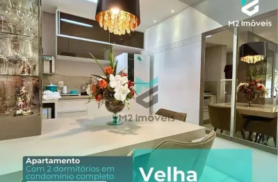 Apartamento com 2 dormitórios à venda, 53 m² por r$ 420.000,00 - velha - blumenau/sc