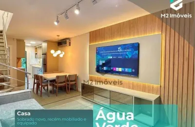 Sobrado novo com 2 suítes e amplo terreno à venda, 95 m² - água verde - blumenau/sc