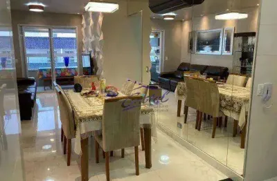 Apartamento com 3 dormitórios à venda, 112 m² por r$ 1.360.000,00 - canto do forte - praia grande/sp