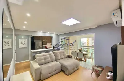 Apartamento com 2 dormitórios à venda, 77 m² por r$ 815.000,00 - ponta da praia - santos/sp
