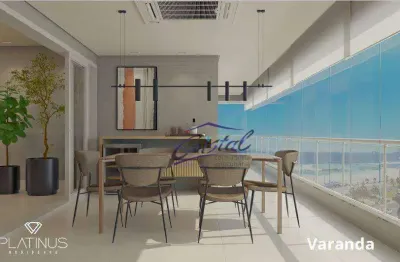 Apartamentos com 3 suítes frente para o mar no canto do forte - praia grande