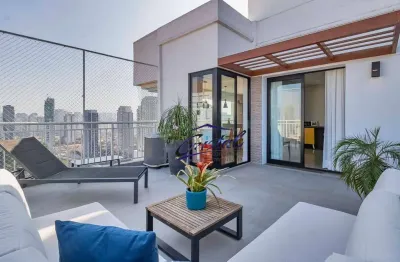 Cobertura com 2 quartos / suítes à venda, 154 m² - brooklin paulista - são paulo/sp
