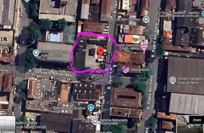 Terreno à venda, 1054 m² por r$ 4.900.000 - macuco - santos/sp