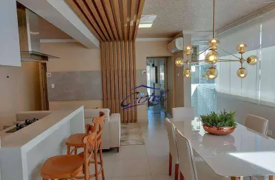 Apartamento com 2 dormitórios à venda, 93 m² por r$ 699.980 - guilhermina - praia grande/sp