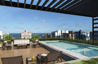Apartamento com 1 dormitório à venda, 22 m² por r$ 299.000,00 - intermares - cabedelo/pb