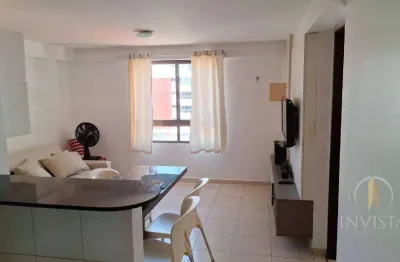 Flat com 1 dormitório à venda, 40 m² por r$ 480.000,00 - cabo branco - joão pessoa/pb