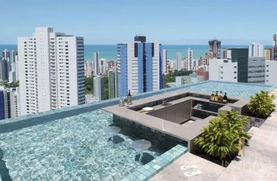 Flat com 1 dormitório à venda, 42 m² por r$ 342.037,52 - miramar - joão pessoa/pb