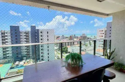 Apartamento com 3 dormitórios à venda, 137 m² por r$ 1.290.000,00 - jardim oceania - joão pessoa/pb