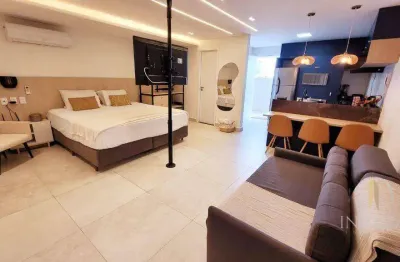 Flat com 1 dormitório à venda, 37 m² por r$ 570.000,00 - cabo branco - joão pessoa/pb