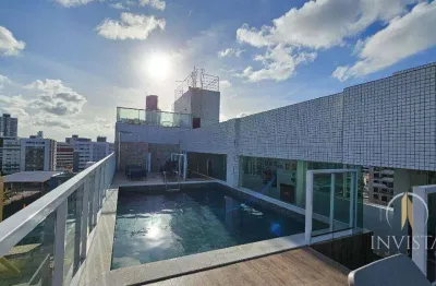Apartamento vista mar com 2 suítes à venda, 61 m² por r$ 599.000 - bessa - joão pessoa/pb
