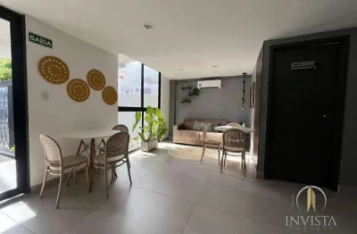 Flat com 1 dormitório para alugar, 32 m² por r$ 4.000/mês - bessa - joão pessoa/pb