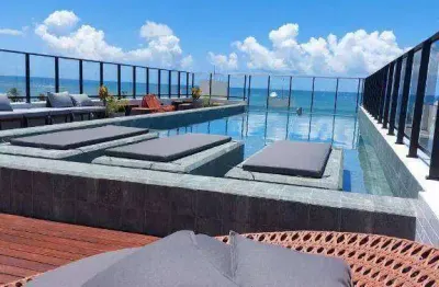 Flat com 1 dormitório à venda, 17 m² por r$ 390.000,00 - jardim oceania - joão pessoa/pb