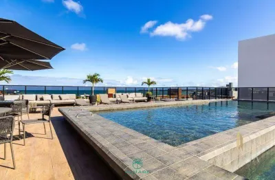 Flat com 1 dormitório à venda, 19 m² por r$ 570.000,00 - tambaú - joão pessoa/pb