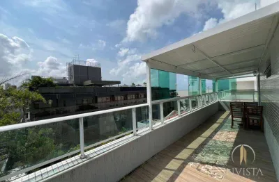 Cobertura com 2 dormitórios à venda, 47 m² por r$ 379.000,00 - cabo branco - joão pessoa/pb