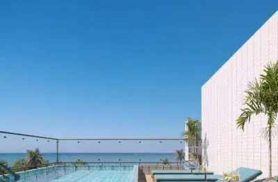 Apartamento com 2 quartos, de 52 a 58m², preço agressivo, à venda, 56 m² por r$ 335.000 - ponta de campina - cabedelo/pb