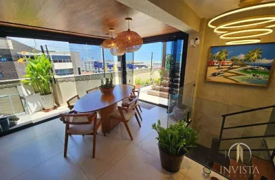 Cobertura alto padrão com vista mar e 4 dormitórios à venda, 216 m² por r$ 1.950.000 - manaíra - joão pessoa/pb