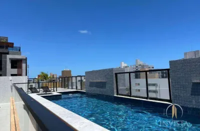 Apartamento com 1 dormitório à venda, 26 m² por r$ 295.000,00 - intermares - cabedelo/pb