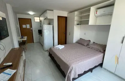 Flat mobiliado a poucos metros da praia para venda no bairro jardim oceania